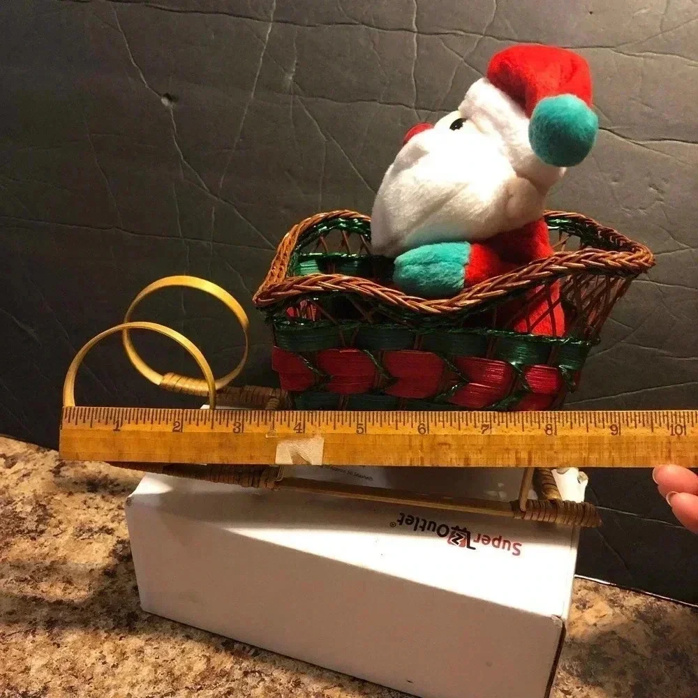 Christmas Decorative Santa in the Slate
